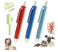 Générique Pince à tiques - Ensemble d'outils de Nettoyage de 9,5 cm, Accessoire de sécurité en Plein air,Design Compact et Portable avec Construction ABS en polypropylène (B(2 Ensemble))