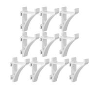 Générique Pince de congélation en métal, Clip de réfrigérateur en Aluminium argenté, 10pcs, Support d’étagère, Crochet de Grille, Facile à Utiliser pour congélateur Commercial