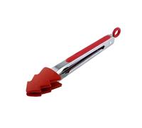 Générique Pince de cuisine pour la cuisson Pince chauffante avec embout en silicone Poignée en acier inoxydable pour la cuisson, la pâtisserie et le barbecue (RD1, 26.5x5cm)