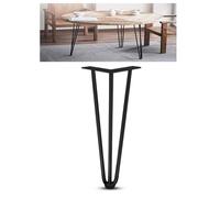 Générique Pince sur Pieds de Table, 4 pièces, Pieds de Bureau en métal réglables(Deep Black,45 cm/17.72 in)