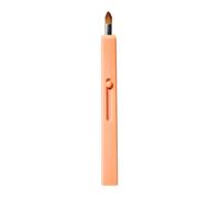 Générique Pinceau à Lèvres Doux Peau Rétractable Portable en Plastique Orange pour Trousse de Maquillage ou Portefeuille Long