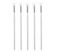 Générique Pinceau à Masque D'éventail 5pcs pour Soin du Visage Fibres Faites Main, Absorption Améliorée et Toucher Doux, pour Usage à Domicile Voyage