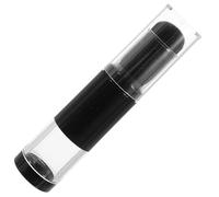 Générique Pinceau à Poudre Multifonction en Plastique Compact Noir, Rechargeable avec Flacon Intégré, Idéal pour Voyage et Maquillage Portable