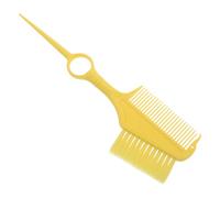 Générique Pinceau de Coloration Cheveux Professionnel en Abs Jaune Peigne Intégré pour Répartition Uniforme, pour Salon Spa et Teinture Précise