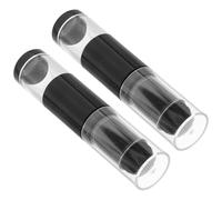 Générique Pinceau de Maquillage Portable à Poils Doux avec Flacon Rechargeable 2pcs, pour Voyage et Retouches Rapides, Protège de L'exposition à L'air