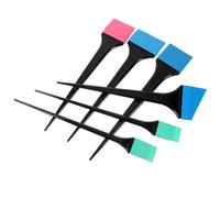 Générique Pinceaux Applicateurs de Teinture Capillaire et Application Rapide Set de 6 en Silicone Facile à Nettoyer Couleur Aléatoire pour Salon et Usage Maison