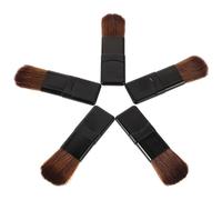 Générique Pinceaux de Maquillage et Application Précise Ensemble de 5 Portables en Fibres Douces, Petit Pinceau Plat à Blush, Mini Pinceau à Poudre, pour Maquillage de Voyage Fond de