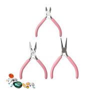 Générique Pinces à Bijoux | Kit de 3 Pinces Roses pour Bijoux,Trousse D'Outils Pour Bracelets - Pour Bracelets Colliers Et Réparations