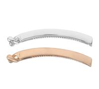 Générique Pinces à Cheveux Banane Punk Style Métallique en Alliage de Zinc 2pcs, Évitent les Dommages, Adaptées pour Soirées et Études