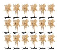 Générique Pinces à Cheveux Or Paillettes Brillantes en Plastique 24 Moulin à Vent Accessoires pour Cheveux Fins, pour Petites Filles et Garçons