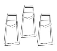 Générique Pinces à Plats Chauds Isolation Thermique Lot de 3 en Acier Inoxydable Argenté, Lève-assiette Manuel Stable pour Usage Domestique