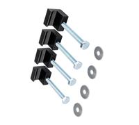 Générique Pinces de boîte à Outils pour camionnette avec Fixation, Black | Pince striée, boulons métalliques filetés longs, rondelles plates, matériel de direct de la base de la