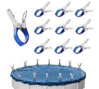 Générique Pinces en métal pour Piscine Hors Sol - Pince Bache Piscine avec Forte Serrage, Pince bache Piscine, Grosse Pince pour bache Piscine, Pinces à Ressort pour Caravan Housse de Garden Shade