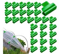 Générique Pinces pour Serre - 30 Pinces de Film de Serre Robustes | Pinces de Poteau pour cerceaux de, Cadre de Support de Jardin, Tunnel de Culture, pour Fixer la bâche de, Couverture de rangée de