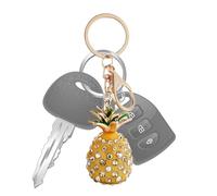 Générique Pineapple Key Chains - 3x3x11.5cm Cute Fruit Keyring Accessories, Colorful Fashion Key Holder For Bags Wallets Keys, Pineapple Charm Keychain - For Women Kids Friends