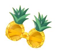 Générique Pineapple Sunglasses, Tropical Eyeglasses, Summer Vacation Eyewear, Summer Pool Party Birthday, Fun Photo Props for Kids Adults Men Women Travel Beach Stage Event, 6.3 inches