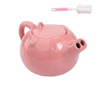 Générique Pink Piglet Ceramic Teapot and Cup Set,Cartoon Funny Ceramics Pig Teapots,Creative Cute Pigs Teapot of The Pig's Nose Kettle Gifts for Friends and Family