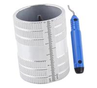 Générique Pipe Ébavureur pour Tubes Outil D'Ébavurage Aluminium Acier Inoxydable Multifonction Précision Coupe Rapide Léger Adapté pour Rénovation Atelier Répar, avec Accessoire