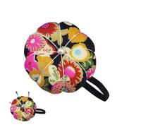 Générique Pique-Épingles pour la - Porte-Aiguilles Portable Forme | Coussinet Floral Rétro | Idéal pour Accessoires de, Bricolage & Broderie | Support d'Aiguilles Style Fleur Vintage