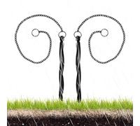 Générique Piquet d'ancrage Chaîne Pluviale, Lot de 2 Fixations pour collecteur d'eau de Pluie, Ancrage Extérieur Chaîne Gouttière, pour Jardiniers Paysagistes Jardin Patio -Toit