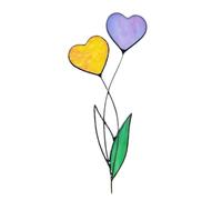 Générique Piquet De Cœur - Fer Forgé, ? De Cœur | Pierre Tombale, Décoration Commémorative Extérieure Durable pour Le Souvenir De La Pelouse du Jardin du Cimetière Et L'utilisation d'un Quotidien,