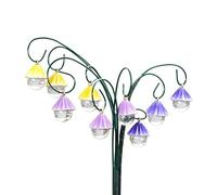 Générique Piquets Décoratifs pour Le Jardin,9 Pièces avec Poutrelles Parapluie en Résine - Décoration Métallique Extérieure | pour arrière-Cour terrasse pelouse Parc Massif en