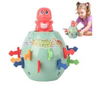 Générique Pirate Barrel Toy, Funny Interactive Game, Resistant with Unique Design, Dinosaur Shape with Money Bank, 5.12x4.33x8.27 inches Entertainment Tool, Larger Size Gift for Kids Party Birthday