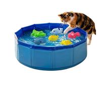 Générique Piscine pour Chat - À Haute Résistance,Chat Piscine Enfant Chien - Rafraîchissement, Jeu, Barbotage, Baignade, Maison, Balcon, Patio, Deck