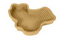 Générique Piscine Tortue Terrestre Mangeoire, Plat d'eau Bassin pour Tortue de Piscine avec Rampe, Bol d'eau pour Reptiles avec Échelle, Bassin de Douche pour Terrasse