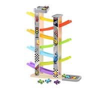 Générique Piste de Course pour Voitures Jouet,avec Parking Et Jeux d'apprentissage en Bois | Ensemble De Course Rampe De Voitures pour - Garçons Filles Intérieur Extérieur Maison École Fête