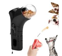Générique Pistolet À Friandises pour Chat, Lanceur De Friandises pour Chien Ou Chat, Jouet Distributeur De Friandises Interactif, Jouets d'alimentation pour Animaux De Compagnie (Noir)