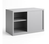 Générique Placard Mural INOX Professionnel - 1000 x 400 x 600 mm - Portes Coulissantes - Structure Démontable - Finition Lisse Facile à Nettoyer