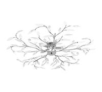 Générique Plafonnier à Bras Feuille en Cristal Acrylique 5 Ampoules E14,Maison & Jardin,Luminaires,Appareils d'éclairage,Plafonniers,Blanc,3.02 KG,289239