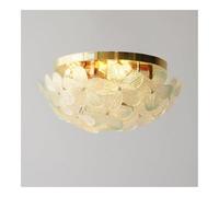 Générique Plafonnier à fleurs en verre rose, style nordique moderne, à intensité réglable, proche du plafond, for chambre de fille(Green)