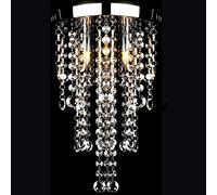 Générique Plafonnier avec Perles de Cristal Blanc Métal,Maison & Jardin,Luminaires,Appareils d'éclairage,Lustres,Blanc,1.02 KG,241382