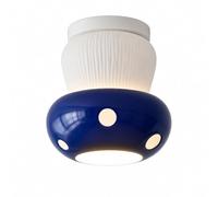 Générique Plafonnier Champignon Enfant, 3 Températures De Couleur Réglables | Lampe En Céramique G9 à Pois Rouges, Noirs Et Bleus, Couloir/salle De Jeux (Blue Mount)