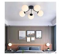 Générique Plafonnier de couloir moderne et simple, décoration magique, veilleuse en fer, peinture, chambre à coucher, salon, balcon, allée, lustres(Black 5 Balls)