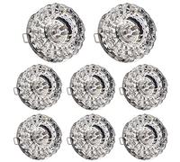 Générique Plafonnier encastré chromé à LED, lot de 8,2 à 3,5 pouces, spot de plafond à globe oculaire, kit de conversion de remplacement 3 W 5 W