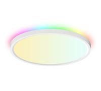 Générique Plafonnier encastré, plafonniers LED,Lumières LED commande vocale avec rétroéclairage réglable, éclairage intensité variable de 12 pouces pour cage d'escalier, cuisine