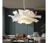 Générique Plafonnier, Lampe LED suspendue design post-moderne à fleurs blanches, éclairage d'intérieur, luminaire décoratif, idéal for une chambre coucher, un Restaurant ou magasin(70cm,3 color)
