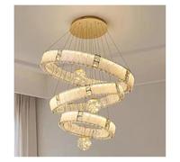 Générique Plafonnier, Lampes suspendues à LED for décoration d'intérieur moderne for lustres d'escalier for salon, éclairage suspendu for intérieur(3 ring 3 ball)