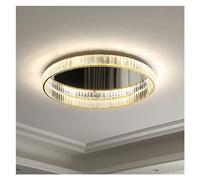 Générique Plafonnier LED doré en Cristal au Design Moderne, luminaire décoratif de Plafond, idéal Compatible with Un Salon, Une à ., Une Cuisine ou Une Salle à Manger,Style Minimaliste