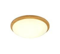 Générique Plafonnier LED nordique, proche des plafonniers, plafonnier en bois for chambre à coucher, salon/salle à manger, couloir, entrée(Nature light,18W)