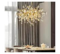 Générique Plafonnier, Lustre en cristal de luxe italien simple et créatif for salon, salle à manger, chambre coucher, modèle personnalité(D80cm)