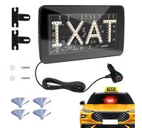 Générique Plafonnier Taxi | Signal Lumineux 12V pour Conducteurs,Lampe Haute Luminosité avec Ventouse pour Tableau de Bord Pare-brise Fenêtre VTC Livraison