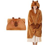 Générique Plaid à Capuche Cape Chaude en Motif Animal Halloween
