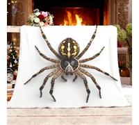Générique Plaid Canape Grande Taille, Gros Plan d'une AraignéE Animale Couverture Polaire Douce et Chaude Peur Couverture de Canapé pour Adolescents et Adultes 150x200 cm 2 Personnes