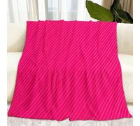 Générique Plaid Couverture en Flanelle Fond Rose Vif Sherpa Couverture Chaude Douillette, Doux Literie Lavable Couvertures pour Salon canapé Voyag 130 x 150 cm