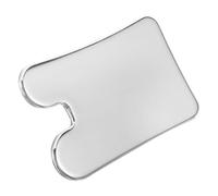 Générique Planche à gratter en acier inoxydable menton nettoyant peau gua sha acier inoxydable raclettes masseur facial masseur de visage outils de massage de grattage Silver