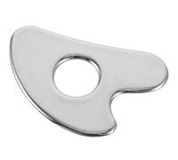 Générique Planche à Gratter et Stimulateur Circulatoire Forme Cœur en Acier Inoxydable pour Massage Visage, Outil Guasha Portable